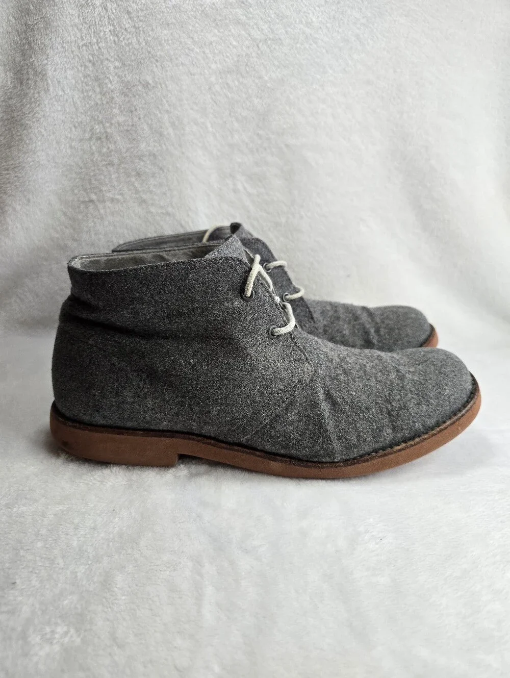 UGG Australia Westly Wool Chukka Boots- Men's Size 10 (USA) Charcoal Gray Wool